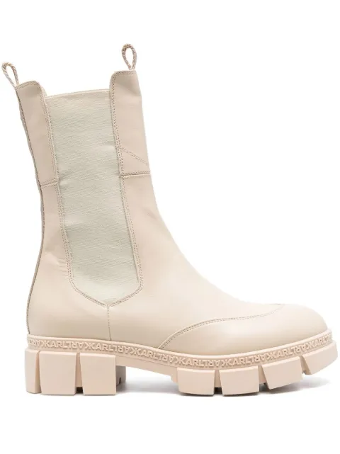 Karl Lagerfeld 50mm chunky Chelsea boots Neutrals KL43280