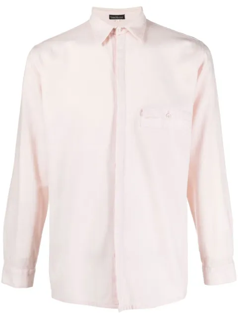 Versace Pre-Owned 1970s cutaway collar shirt Pink VERS250HE