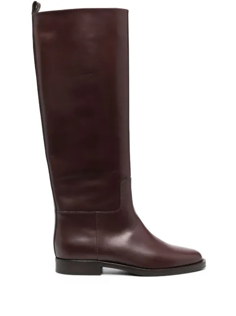 Via Roma 15 leather knee-length boots Brown 3832