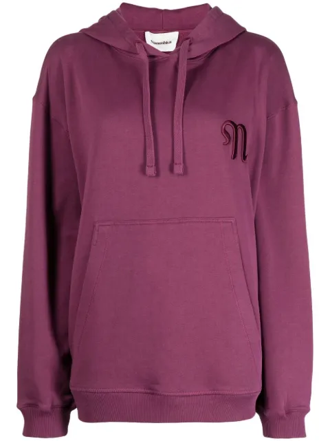 Nanushka Ever embroidered logo hoodie Purple NW22PFSW00225