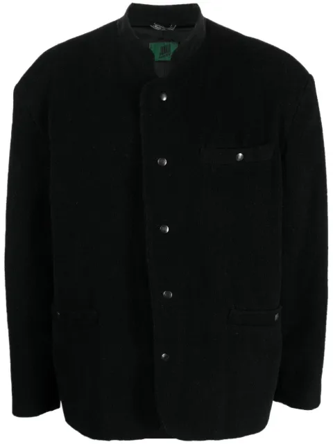 Jean Paul Gaultier Pre-Owned 1990s mock neck wool jacket Black JPGAU450GC