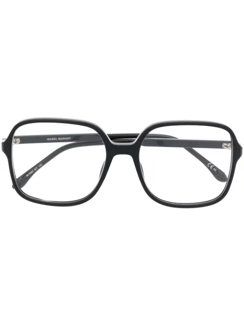 Isabel Marant Eyewear logo-print glasses Black IM0063