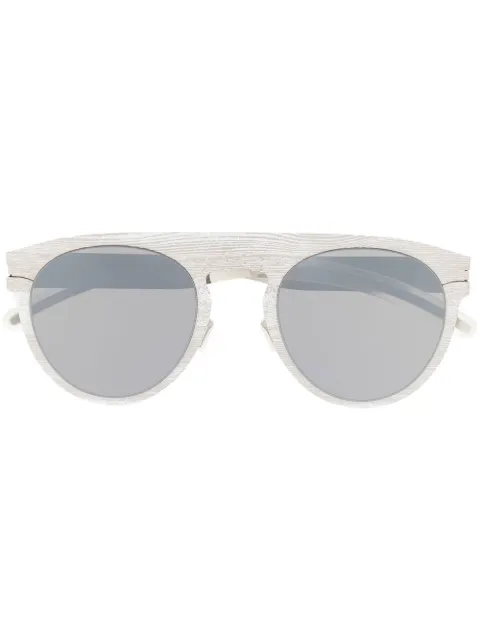 Mykita round-frame tinted sunglasses Silver MMTRANSFER004
