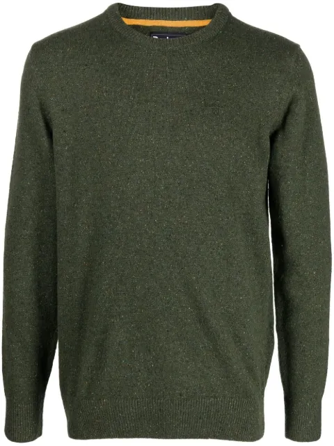 Barbour fine-knit ribbed-trim jumper Green MKN0844GN91