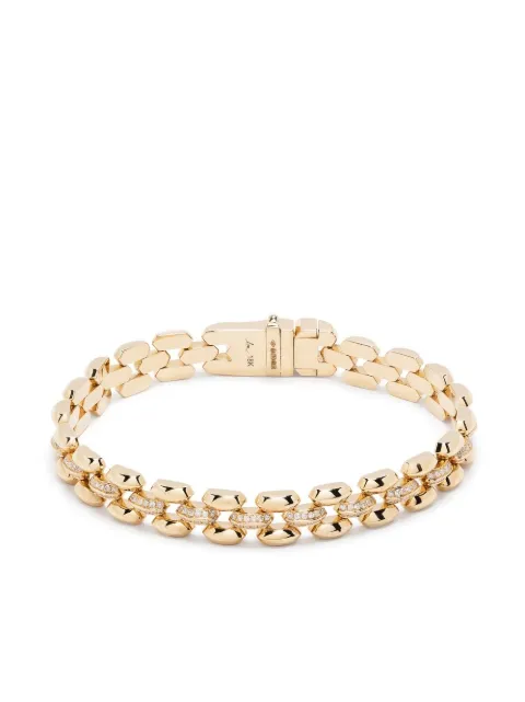 Lizzie Mandler Fine Jewelry 18kt yellow gold Three Row Cleo bracelet Gold B3003WD1Y