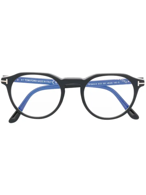 TOM FORD Eyewear FT5833B round-frame glasses Black FT5833B