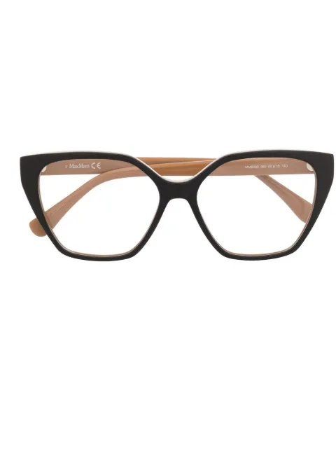 Max Mara Eyewear geometric-frame glasses Black MM5085