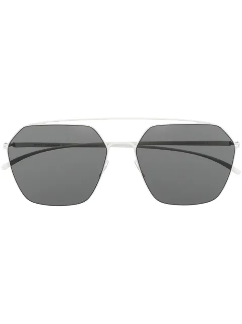 Mykita Tilla geometric-frame sunglasses White MMESSE016333