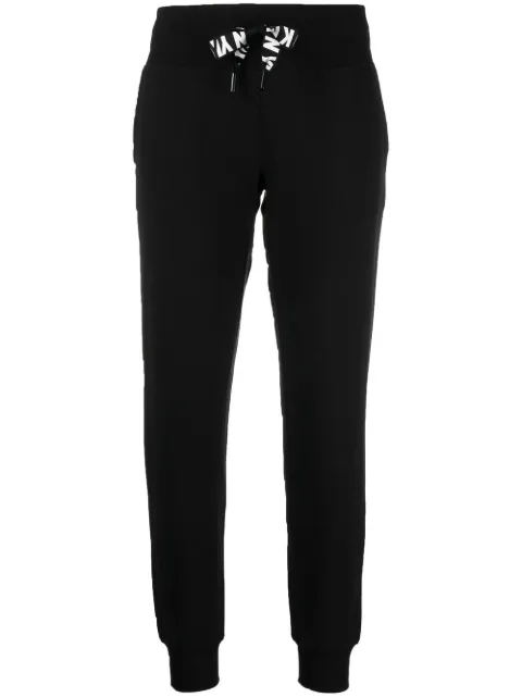 DKNY logo-print drawstring track pants Black DP2P1917
