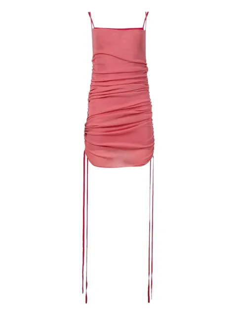 Dion Lee ribbed drawstring dress Pink A7620F22