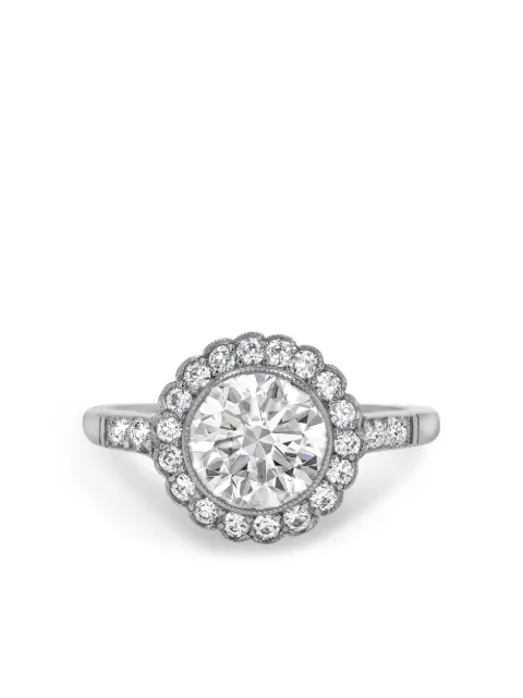 Pragnell Vintage platinum diamond ring Silver 154307