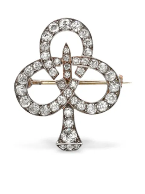 Pragnell Vintage 1837-1890 15kt yellow gold and silver diamond brooch Silver 1451382