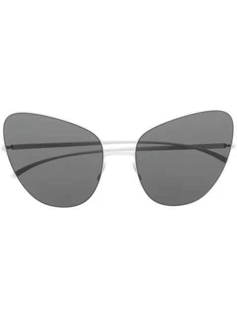 Mykita oval-frame sunglasses White MMESSE018333