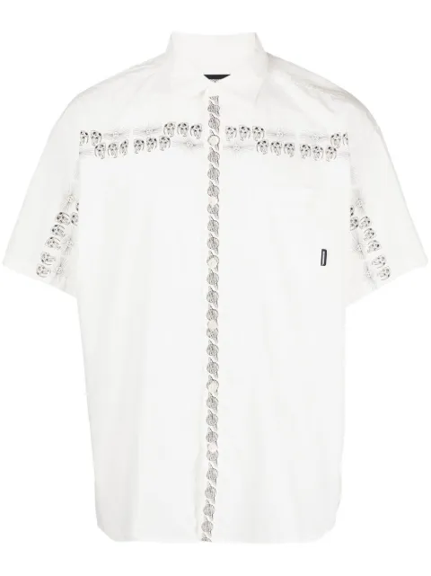 Neighborhood graphic-print short-sleeved shirt White 221TSDWNSHM01