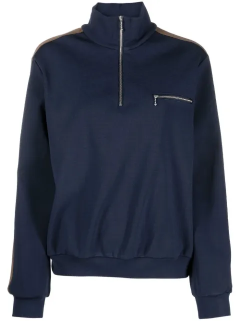 Tory Burch side-stripe detail sweatshirt Blue 143172