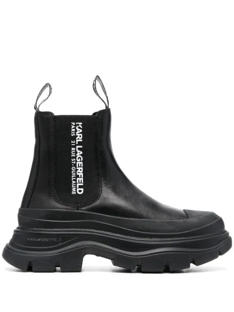 Karl Lagerfeld logo-print chelsea boots Black 990743000062KL42944
