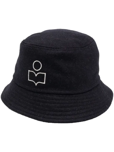MARANT logo-patch bucket hat Blue CU003222H004J