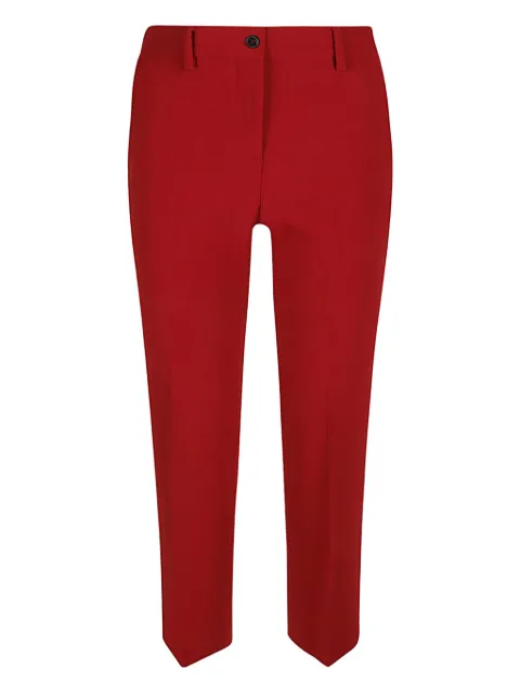 Alberto Biani Vintage straight-leg trousers Red CC815AC0030
