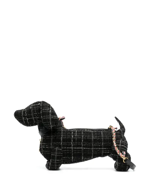 Thom Browne mini Hector tweed bag Black FAP150C06129