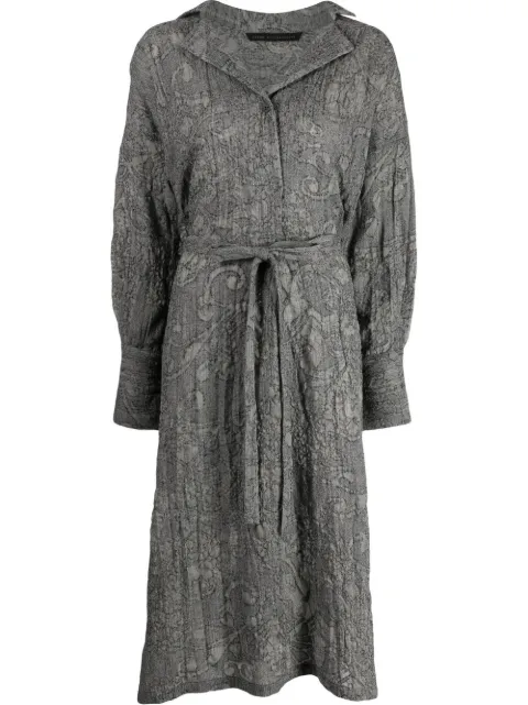 Forme D'expression long-sleeve tunic shirt dress Grey DA042RNDF