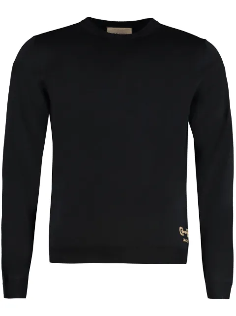 Gucci Horsebit-intarsia wool sweater Black 730974XKCOR1000