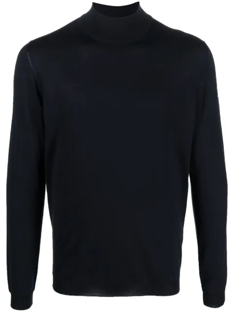 GOES BOTANICAL fine-knit high-neck jumper Blue 114