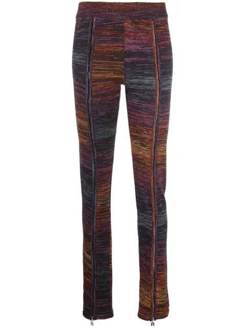 ROTATE BIRGER CHRISTENSEN Space dyed knit trousers Orange RT1897