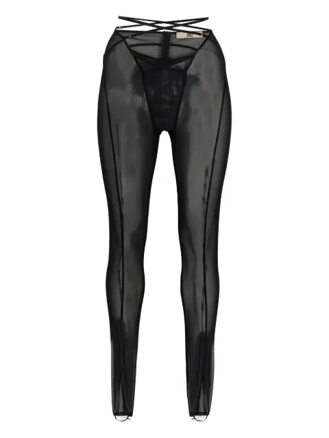 KNWLS sheer leggings Black FW22CELET0