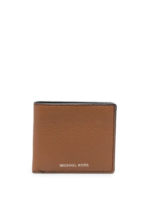 Michael Michael Kors grained-leather bi-fold wallet Brown 39S0LHDF1L