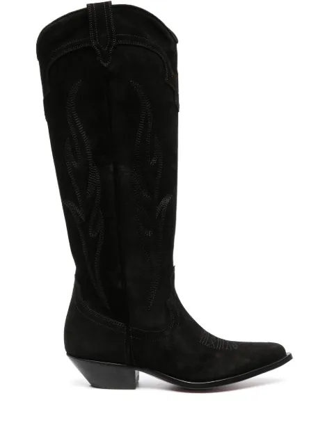 Sonora 40mm Western-style suede boots Black ROSWELLROSBKSUE01OTEW