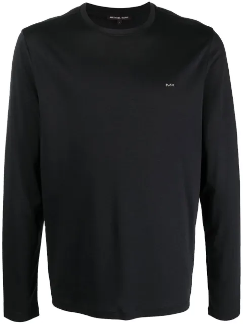 Michael Michael Kors logo-print cotton sweatshirt Black CF25FLXC93