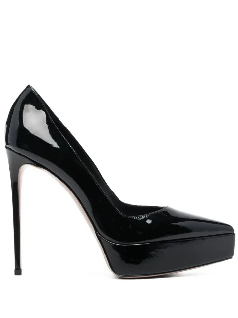 Le Silla 140mm Uma patent-leather platform pumps Black 2868V090R1PPKAB