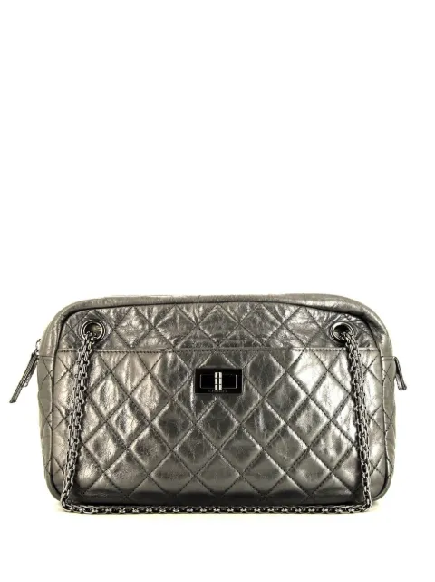 CHANEL Pre-Owned Camera metallic leather shoulder bag Grey 385743