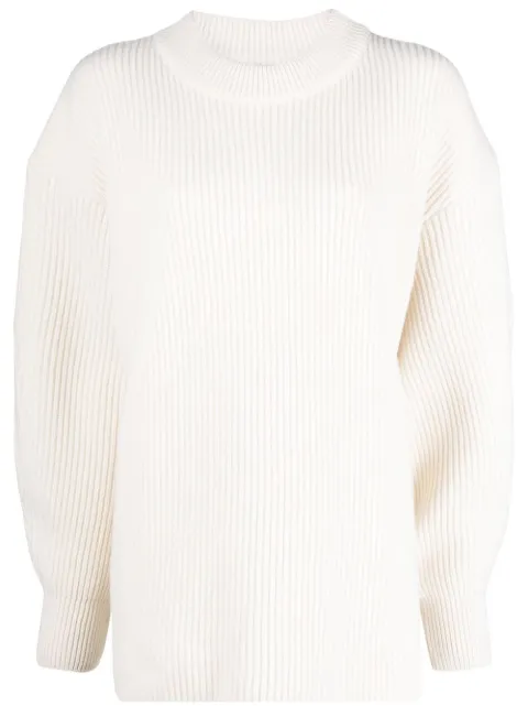 Alaïa oversized round-neck jumper Neutrals AA9S01862M628
