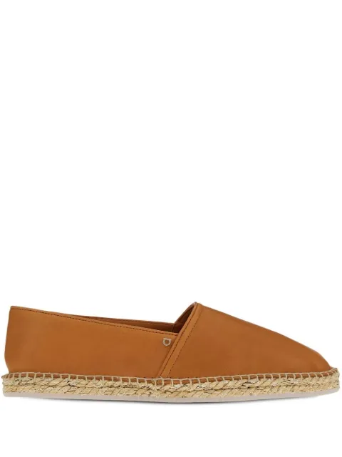 Ferragamo topstitch detail espadrilles Brown 756142