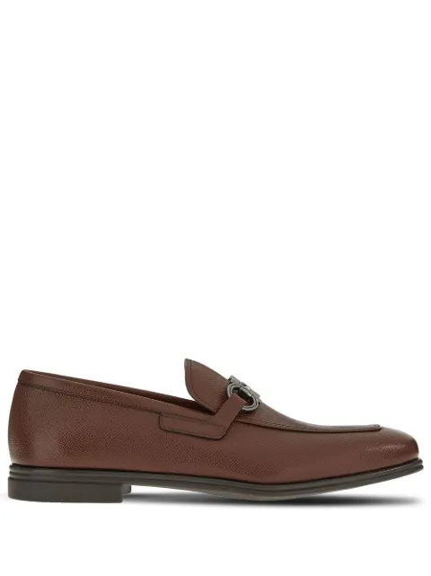 Ferragamo Gancini-ornament moccasins Brown 753144