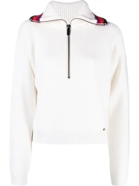 Sonia Rykiel wool zipped jumper Neutrals 22H09U46