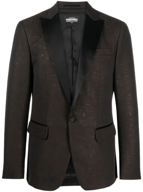 DSQUARED2 London single-breasted blazer Brown S74BN1139S54813