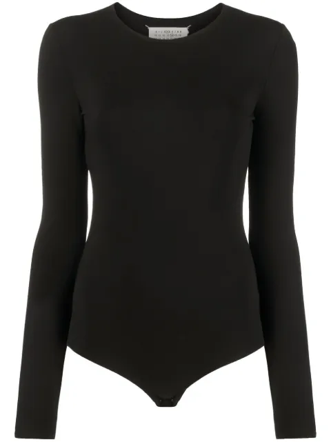 Maison Margiela viscose long-sleeve bodysuit Black SI0NA0002S23976