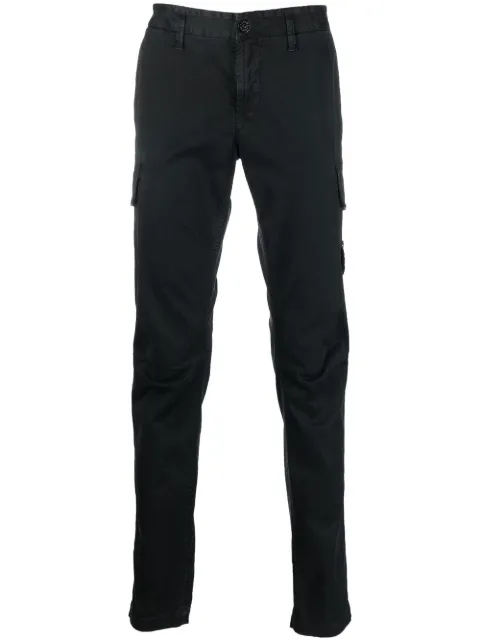 Stone Island Compass-patch cargo trousers Black 7715306L1
