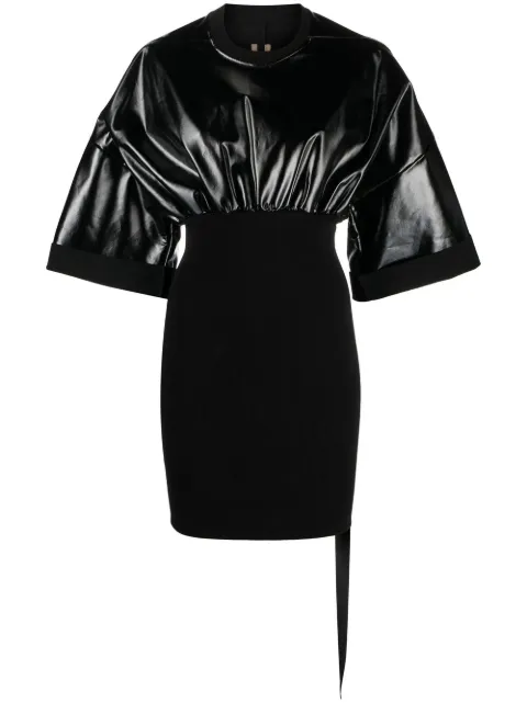 Rick Owens DRKSHDW Tommy cinched-waist dress Black DS02B4505JRU
