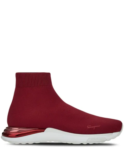 Ferragamo logo-print slip-on sneakers Red 754828