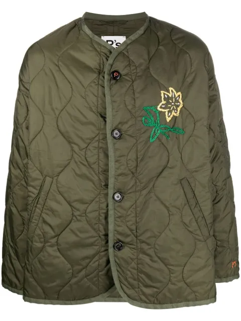 PRESIDENT'S embroidered quilted jacket Green A22PPU560T424XXXX
