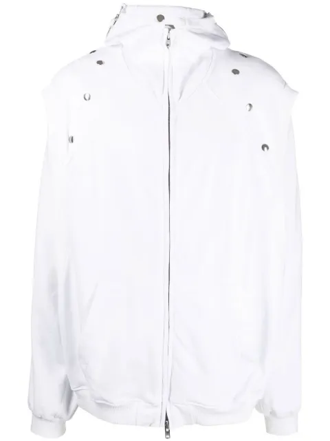 Walter Van Beirendonck Star zip-fastening hoodie White 8030