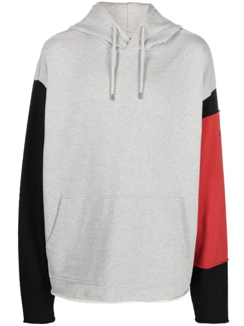 424 drawstring colour-block hoodie Grey 33424M34226555