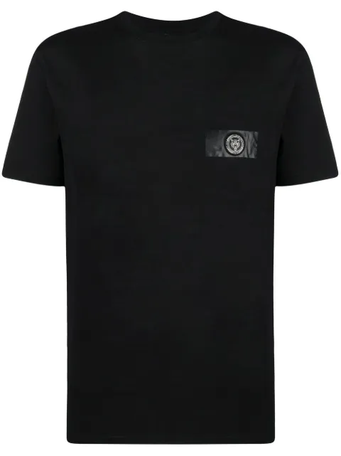 Plein Sport logo-patch short-sleeved T-shirt Black SACCMTK6027SJY001N