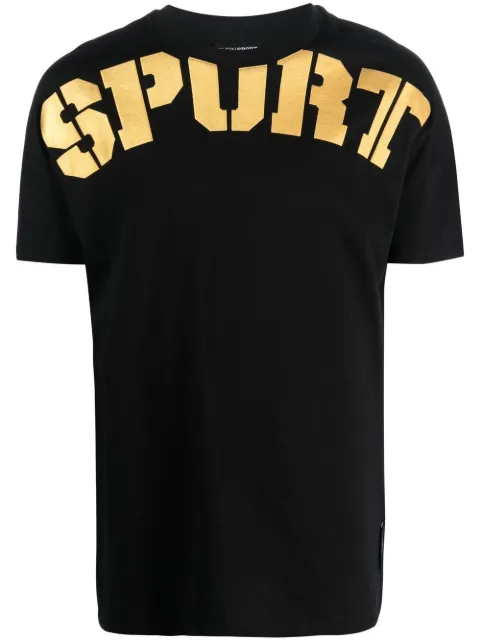 Plein Sport logo-print short-sleeved T-shirt Black SACCMTK6031SJY001N