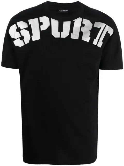 Plein Sport logo-print short-sleeved T-shirt Black SACCMTK6031SJY001N
