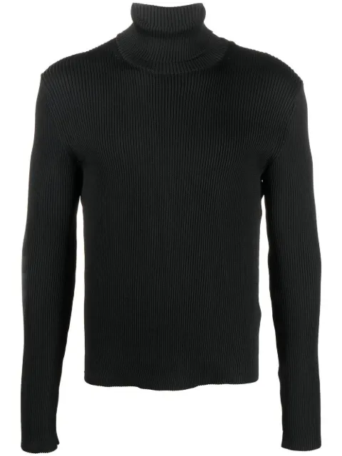 Walter Van Beirendonck ribbed roll-neck jumper Black 5001
