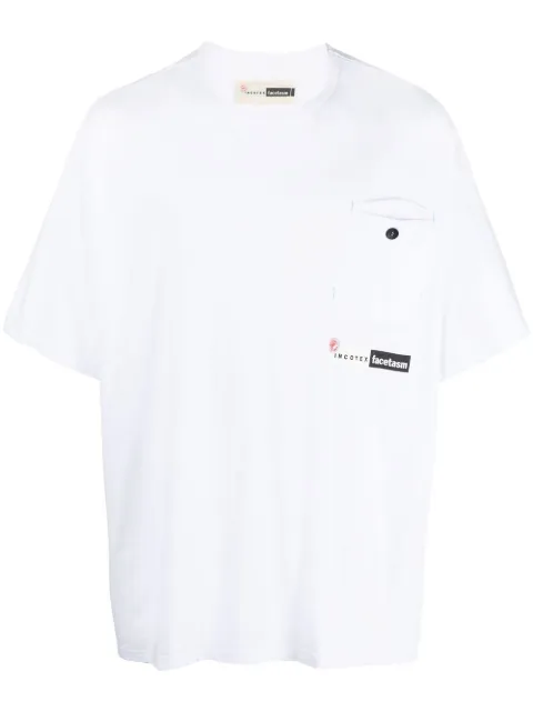 Incotex logo-print cotton T-shirt White FTJ001FX001